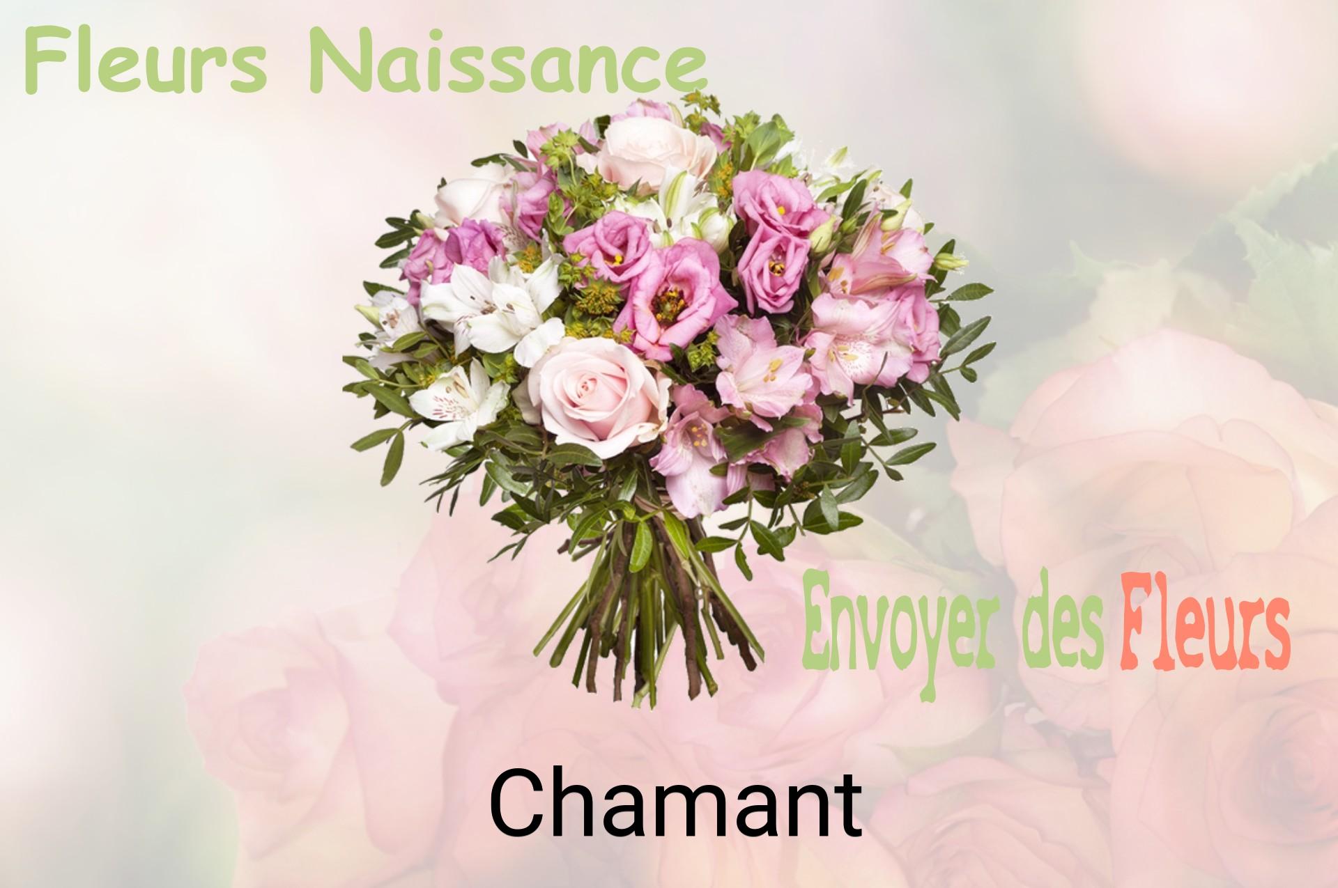 Bouquet de fleurs de naissance livré à Chamant